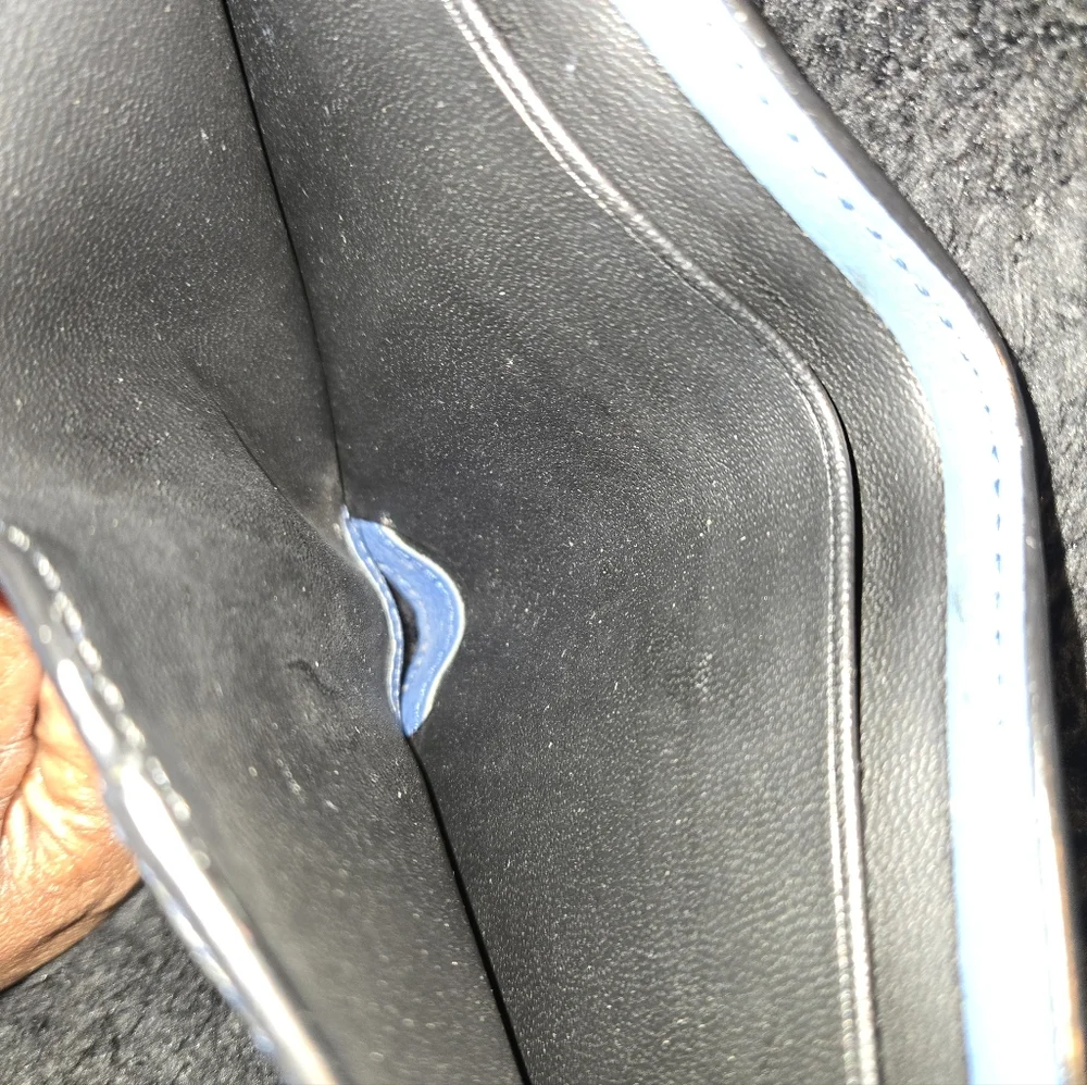 Coach Blue Leather Men's Wallet
